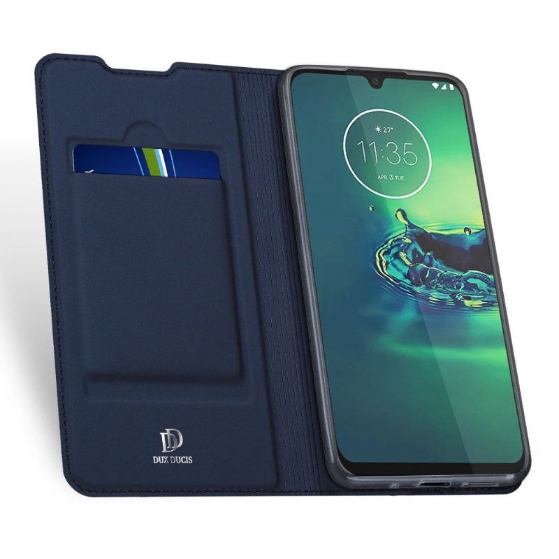 Obudowa Etui Na Telefon do Motorola Moto G8 Plus Satin Effect Card Holder