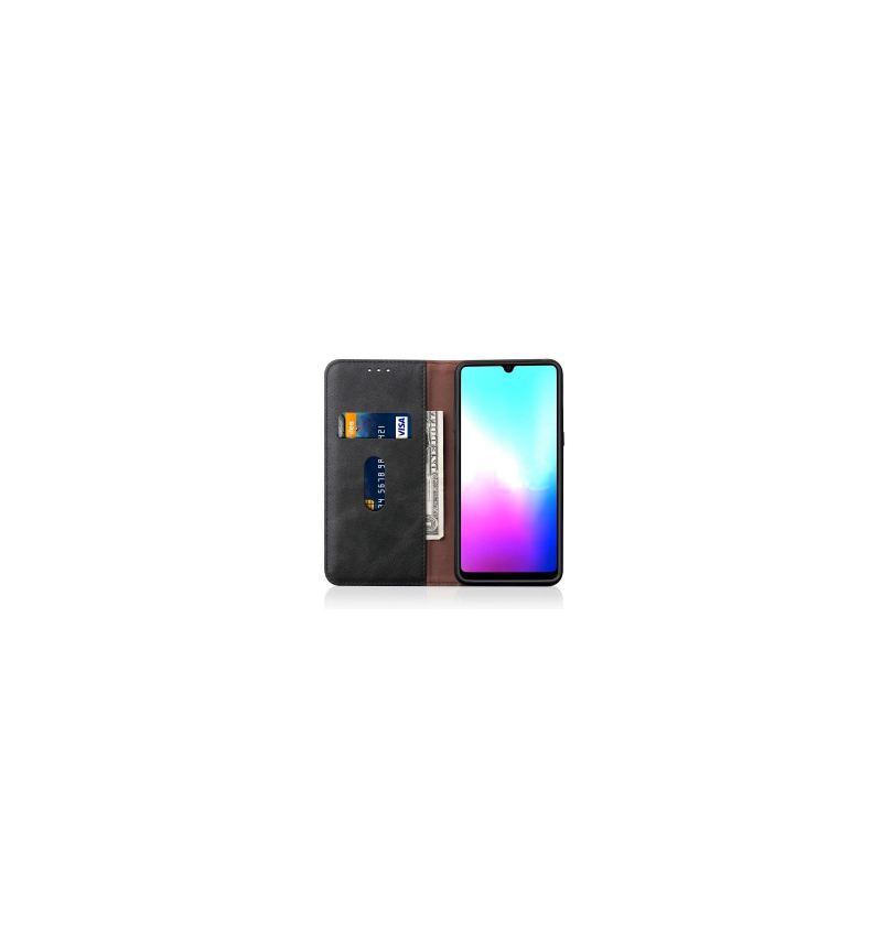 Skórzany Futerał do Huawei Mate 20 Inteligentny Efekt Skóry W Stylu Retro