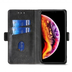 Etui Folio do Poco X3 / X3 Pro / X3 NFC Keyunfei Dwukolorowa Sztuczna Skóra