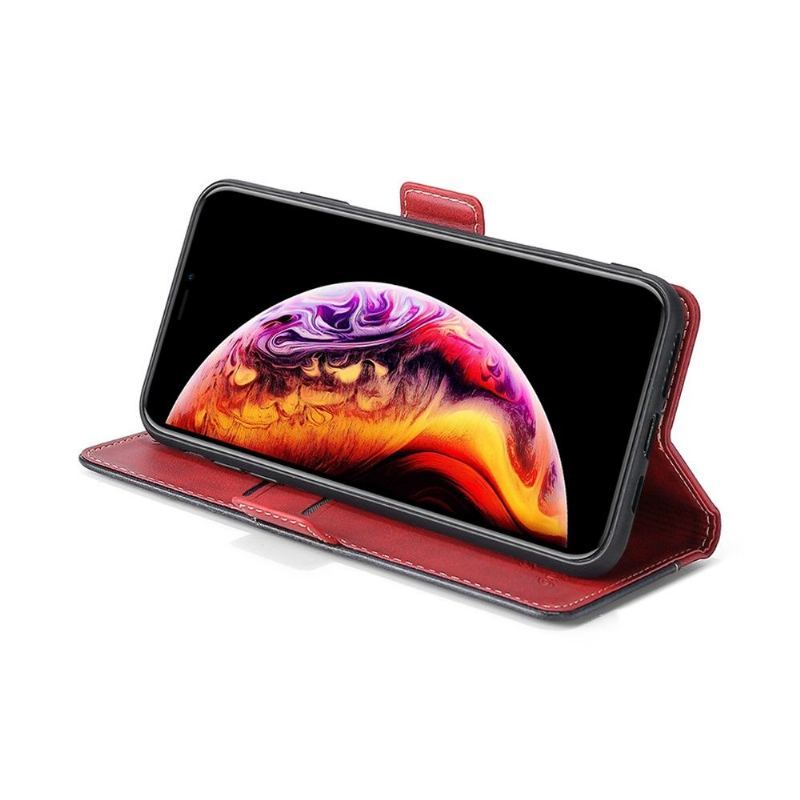 Etui Folio do Poco X3 / X3 Pro / X3 NFC Keyunfei Dwukolorowa Sztuczna Skóra