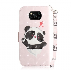 Etui Folio do Poco X3 / X3 Pro / X3 NFC Słodka Panda