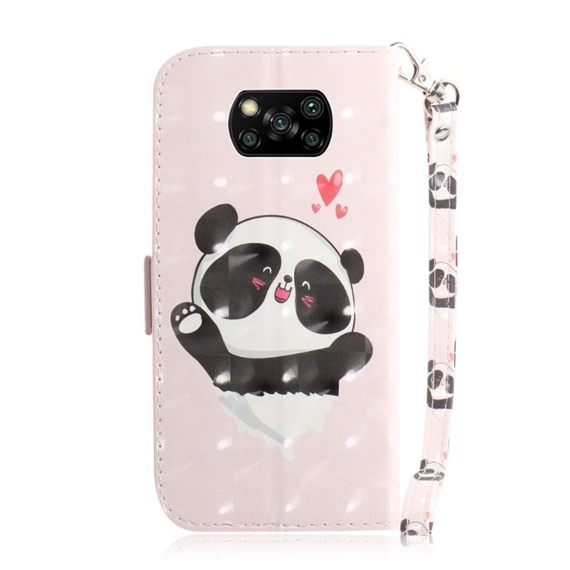 Etui Folio do Poco X3 / X3 Pro / X3 NFC Słodka Panda