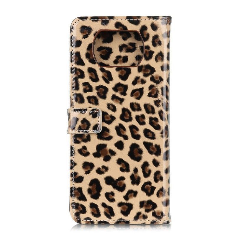 Etui Na Telefon Pokrowce do Poco X3 / X3 Pro / X3 NFC Biznes Faux Leather Leopard Style