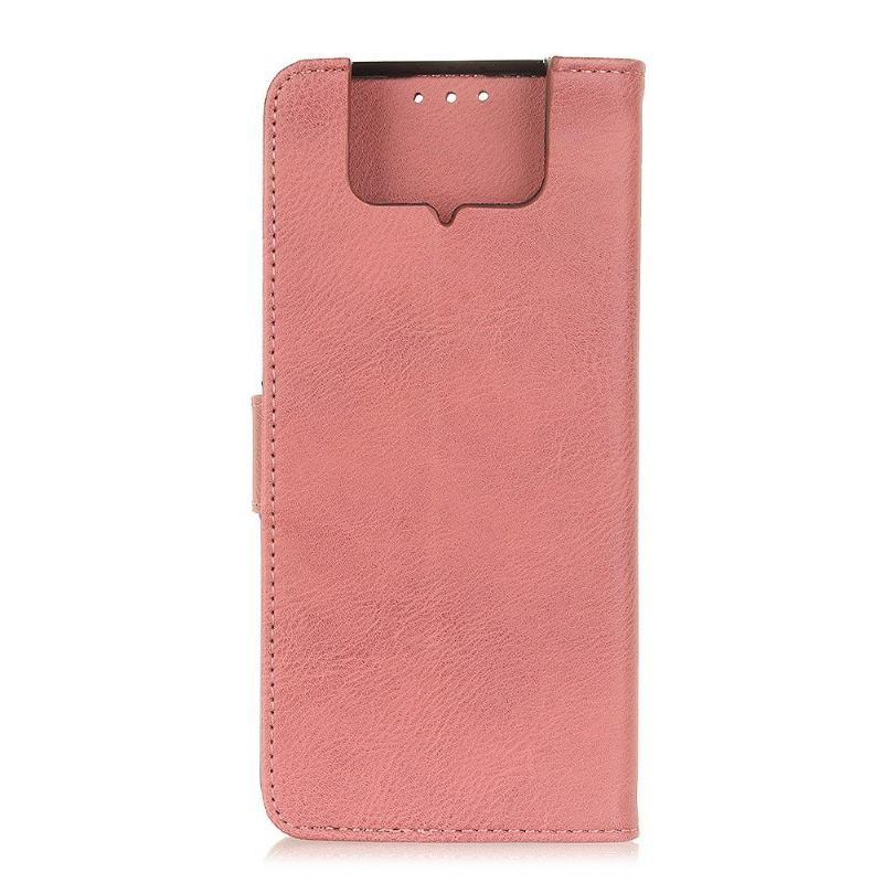 Etui Folio do Asus Zenfone 8 Flip Obrzeża Skórzany Futerał Khazneh Etui Na Karty Z Efektem Skóry