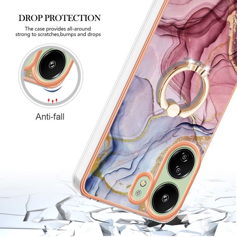 Etui Do Poco C65 Marmurowy Pierścień Podtrzymujący