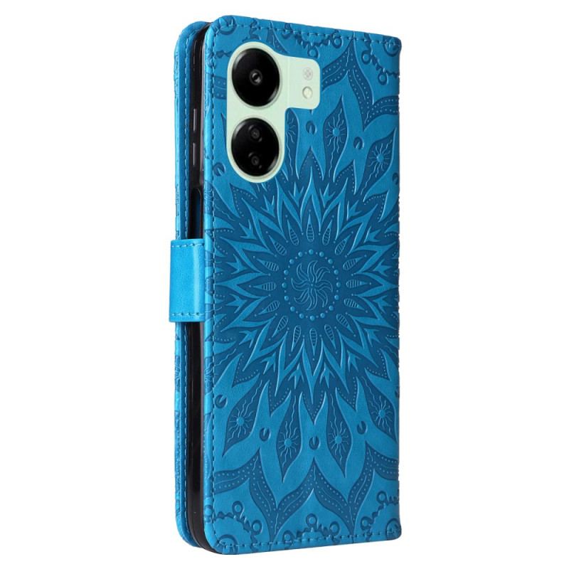 Etui Folio Poco C65 Jasna Mandala Z Paskiem