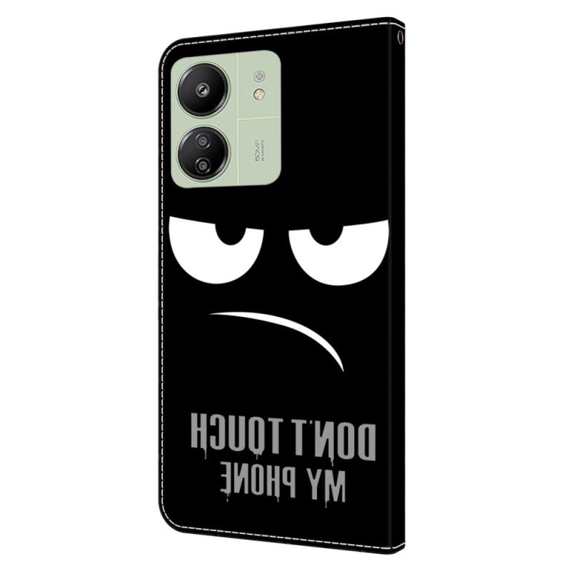 Etui Folio Poco C65 Nie Dotykaj Mojego Telefonu Etui Ochronne