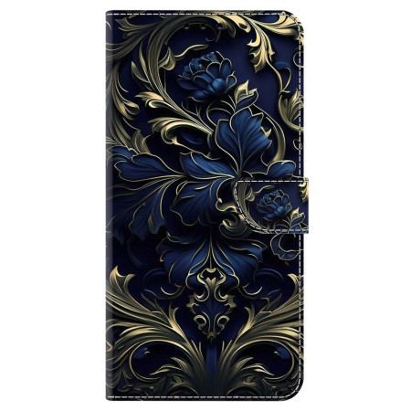 Etui Folio Poco C65 Niebieskie Kwiaty