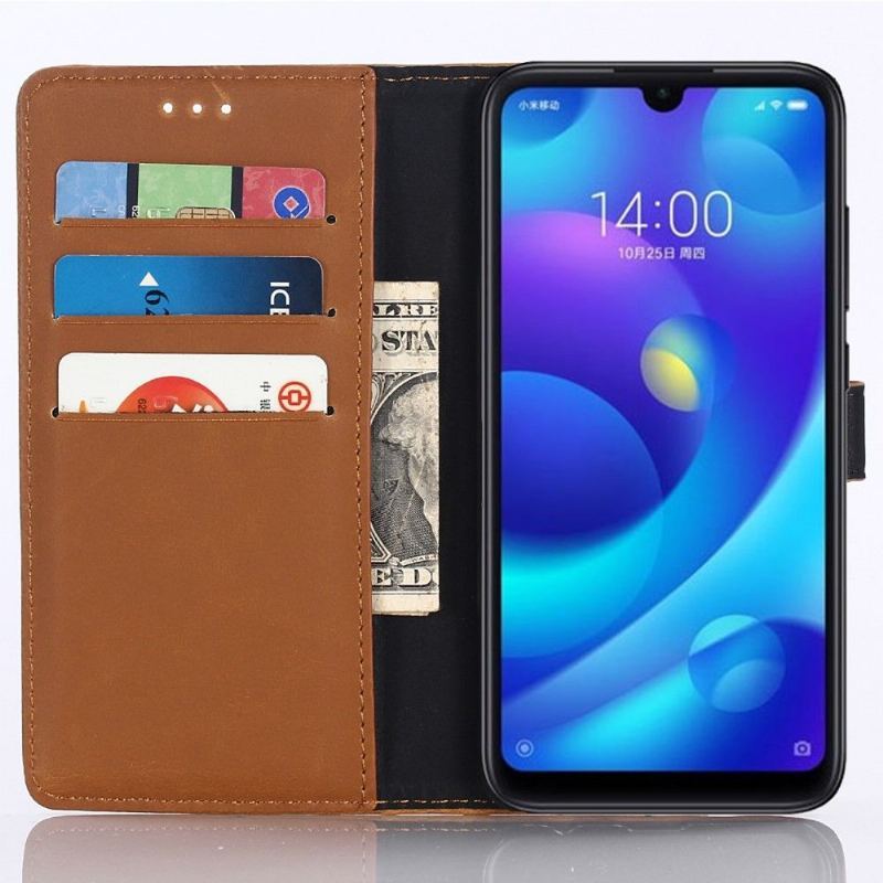 Etui do Xiaomi Mi Play Faux Skórzany Uchwyt Na Karty W Stylu Retro