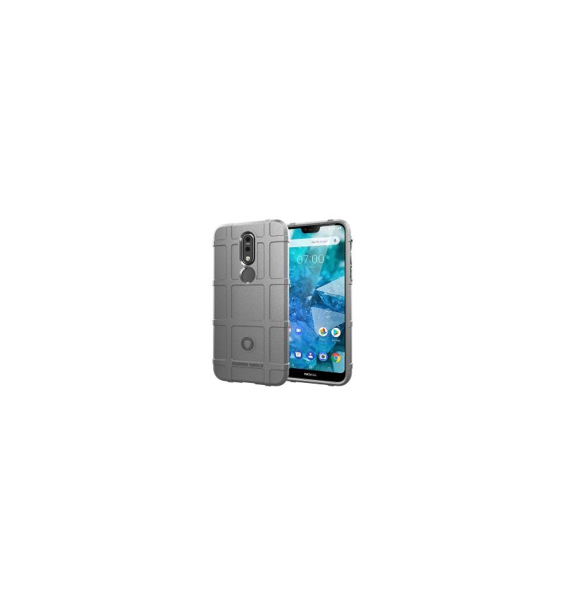 Etui do Nokia 7.1 Anti-fall Protector Kwadratowa Siatka