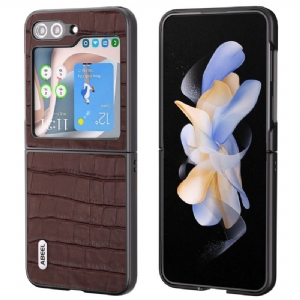 Futerały Samsung Galaxy Z Flip 6 Etui Na Telefon Tekstura Krokodyla Premium