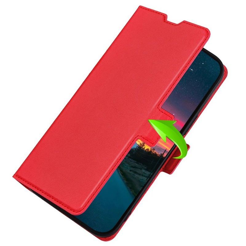 Etui Na Telefon Pokrowce do Poco F4 GT Biznes Faux Leather Minimalistyczny Biznes