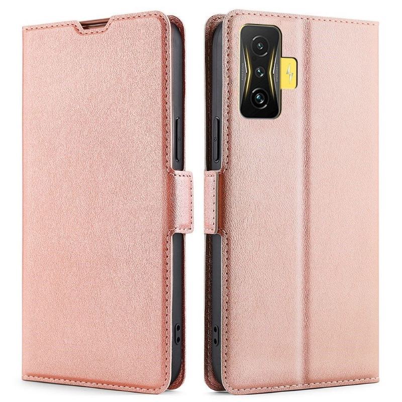 Etui Na Telefon Pokrowce do Poco F4 GT Biznes Faux Leather Minimalistyczny Biznes