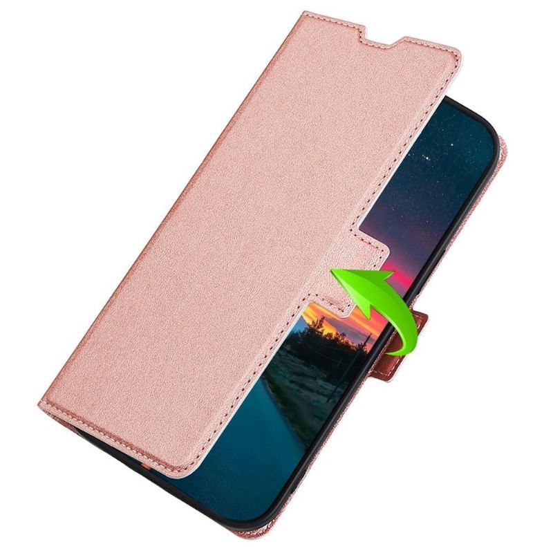 Etui Na Telefon Pokrowce do Poco F4 GT Biznes Faux Leather Minimalistyczny Biznes