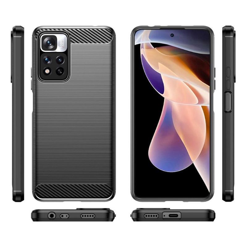 Etui do Xiaomi Redmi Note 11 Pro Plus 5G Biznes Silikonowy Efekt Szczotkowania