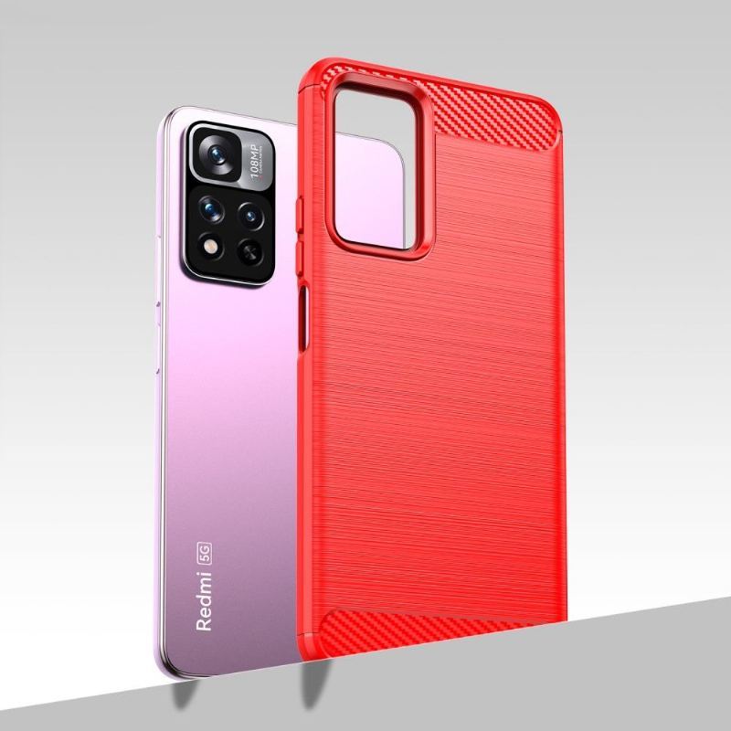 Etui do Xiaomi Redmi Note 11 Pro Plus 5G Biznes Silikonowy Efekt Szczotkowania