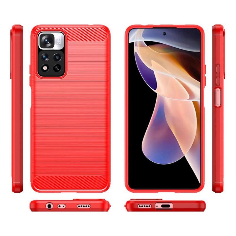 Etui do Xiaomi Redmi Note 11 Pro Plus 5G Biznes Silikonowy Efekt Szczotkowania