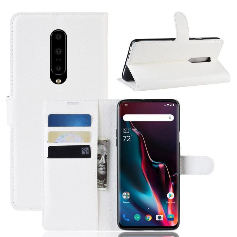 Case do OnePlus 7 Pro Skórzane Etui Na Karty W Stylu