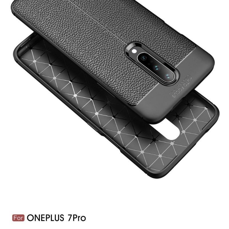 Etui do OnePlus 7 Pro Biznes Żel Wykończeniowy Ze Sztucznej Skóry