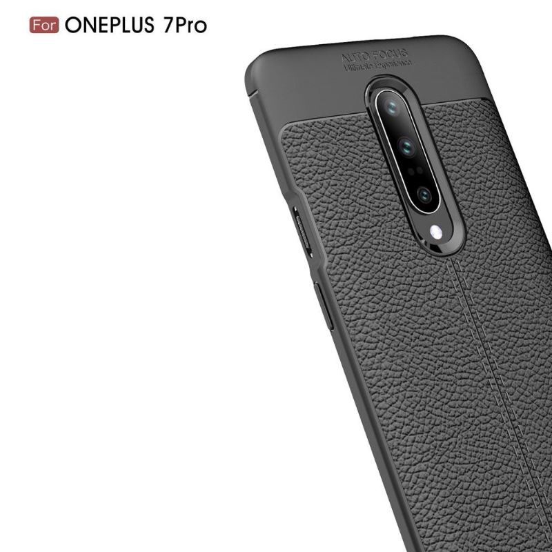 Etui do OnePlus 7 Pro Biznes Żel Wykończeniowy Ze Sztucznej Skóry