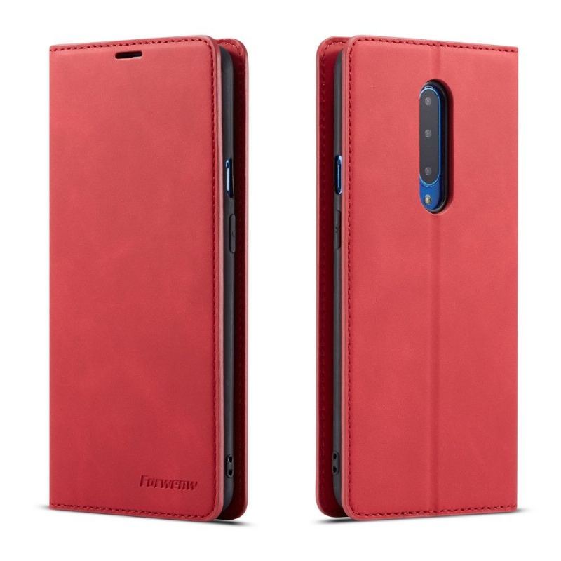 Etui Folio do OnePlus 7 Pro Forwenw Mat Faux Leather