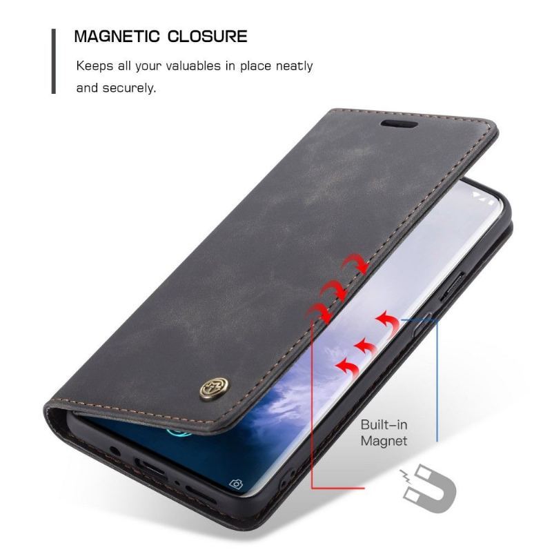 Etui Folio do OnePlus 7 Pro Obrzeża Golias Sztuczna Skóra