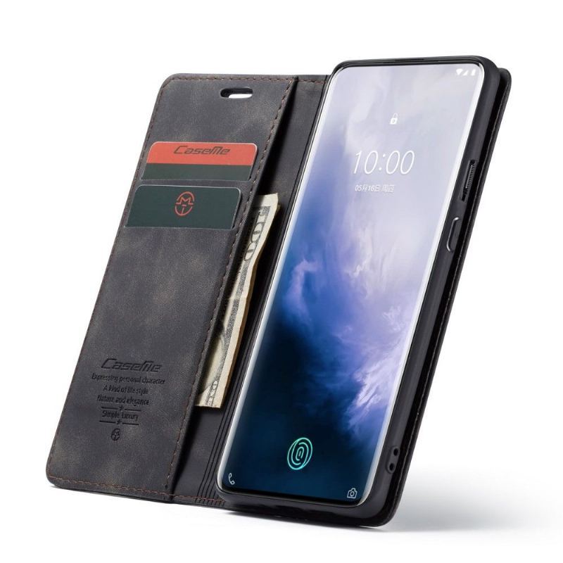 Etui Folio do OnePlus 7 Pro Obrzeża Golias Sztuczna Skóra