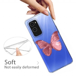 Etui do OnePlus 9 Pro Biznes Różowy Motyl