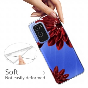 Etui do OnePlus 9 Pro Czerwone Kwiaty