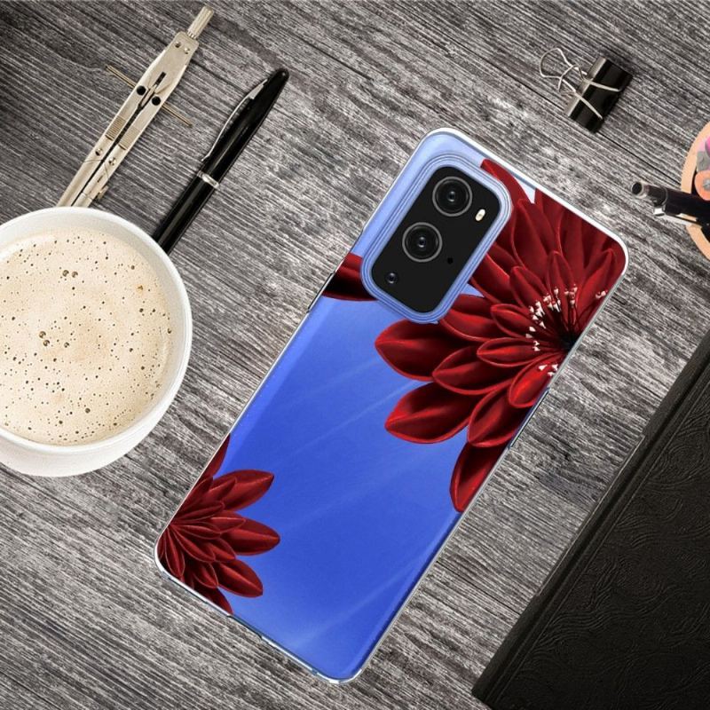 Etui do OnePlus 9 Pro Czerwone Kwiaty