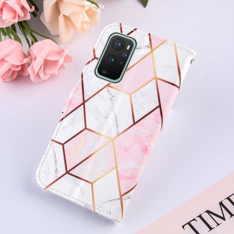 Etui Folio do OnePlus 9 Pro Obrzeża Chic Geometria