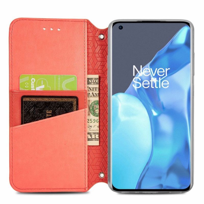 Skórzany Futerał do OnePlus 9 Pro Anti-fall Chic Mandala Efekt Skóry