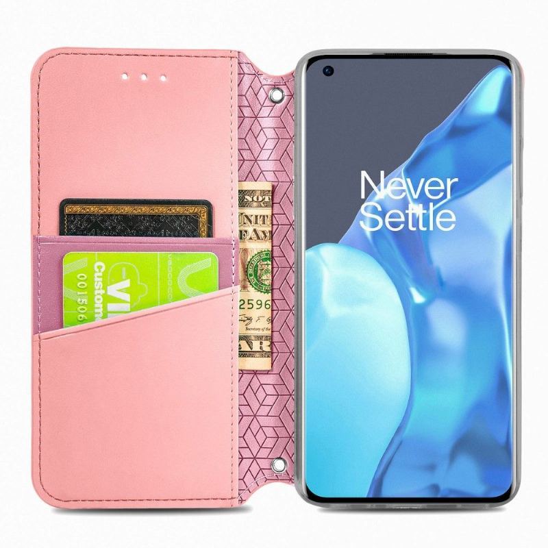 Skórzany Futerał do OnePlus 9 Pro Anti-fall Chic Mandala Efekt Skóry