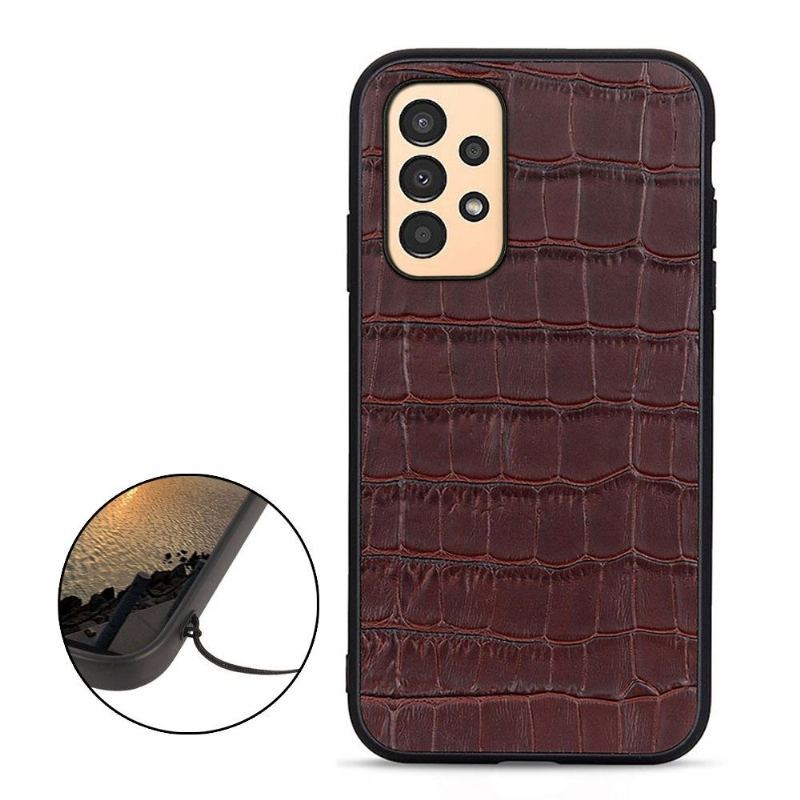 Etui do Samsung Galaxy A13 4G Chic Croco Skin Look