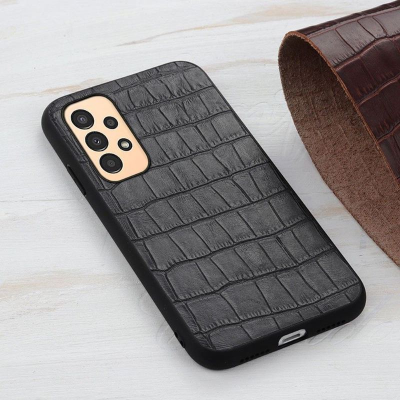 Etui do Samsung Galaxy A13 4G Chic Croco Skin Look