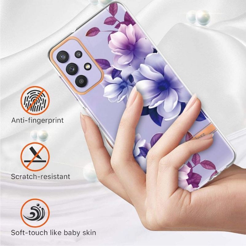 Etui do Samsung Galaxy A13 4G Kwiat Begonia