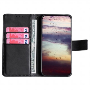 Etui Folio do Samsung Galaxy A13 4G Ana Imitacja Skóry Kroko Efekt Skóry