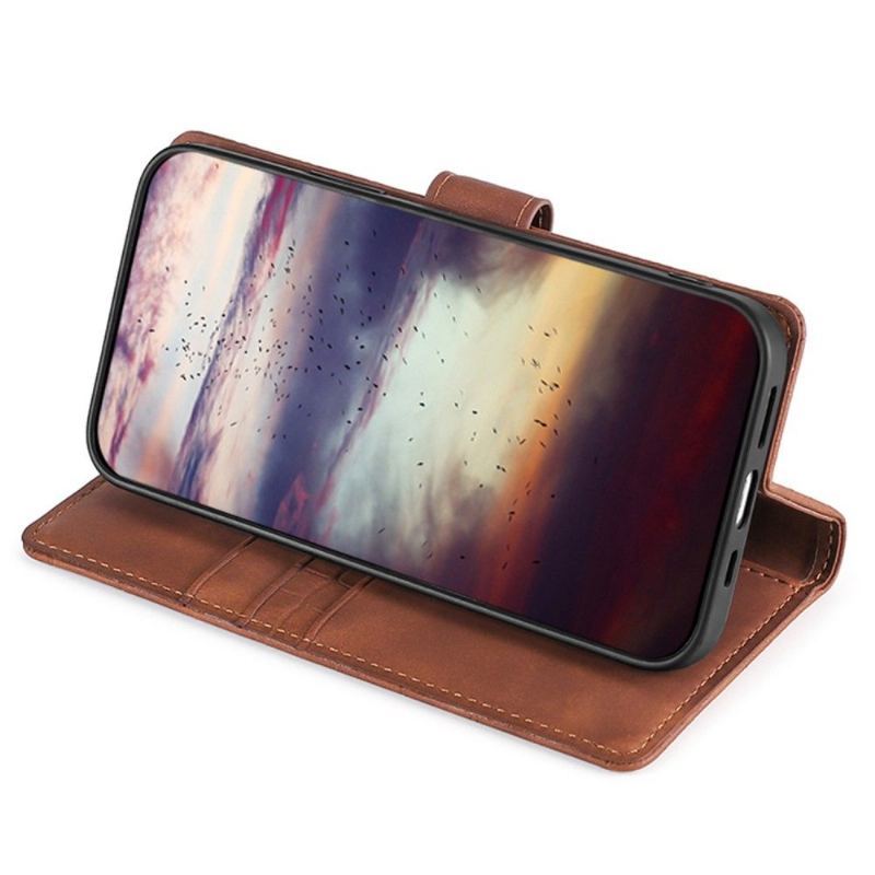 Etui Folio do Samsung Galaxy A13 4G Ana Imitacja Skóry Kroko Efekt Skóry