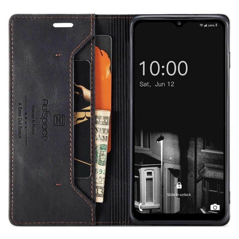 Etui Folio do Samsung Galaxy A13 4G Autspace Sztuczna Skóra