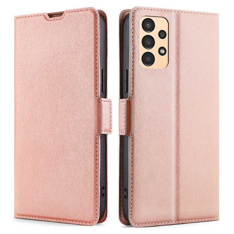 Etui Folio do Samsung Galaxy A13 4G Obrzeża Faux Leather Minimalistyczny Biznes