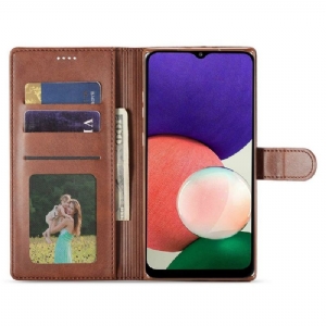 Etui Folio do Samsung Galaxy A13 4G Obrzeża Skórzany Efekt Lc.imeeke