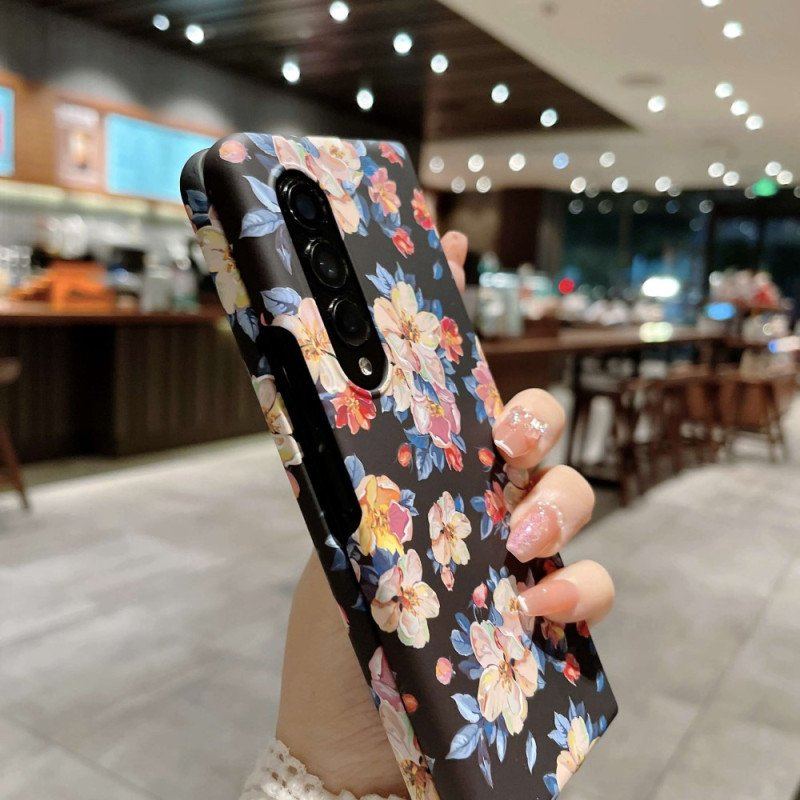 Etui do Samsung Galaxy Z Fold 4 Kwiaty Tapeta