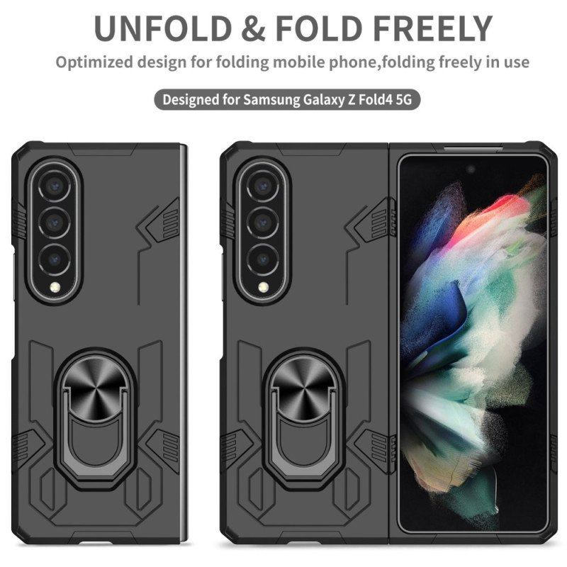 Etui do Samsung Galaxy Z Fold 4 Metalowy Pierścionek