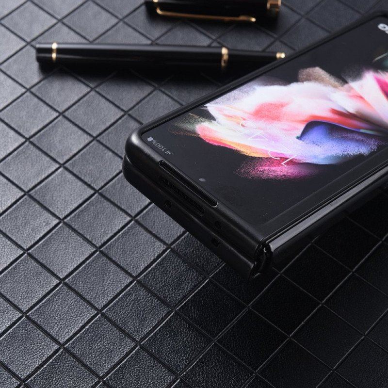 Etui do Samsung Galaxy Z Fold 4 Nylonowa Tekstura Ze Sztucznej Skóry