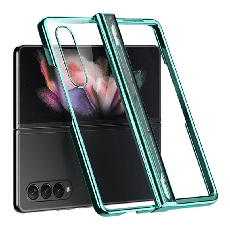 Etui do Samsung Galaxy Z Fold 4 Przezroczysty Metaliczny Zawias