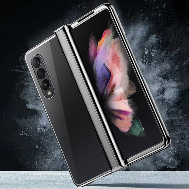 Etui do Samsung Galaxy Z Fold 4 Przezroczysty Metaliczny Zawias