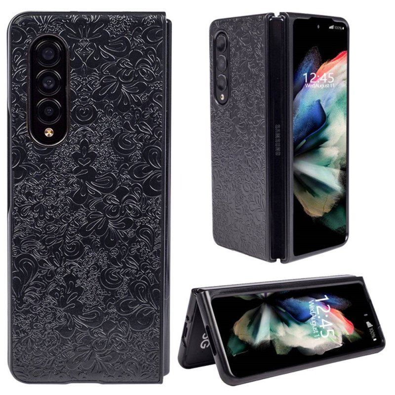 Etui do Samsung Galaxy Z Fold 4 Reliefowa Arabeska