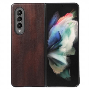 Etui do Samsung Galaxy Z Fold 4 Sztuczna Postarzana Skóra