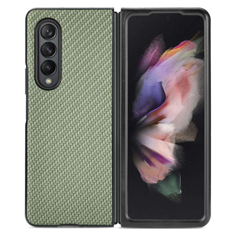 Etui do Samsung Galaxy Z Fold 4 Tkane Włókno Węglowe