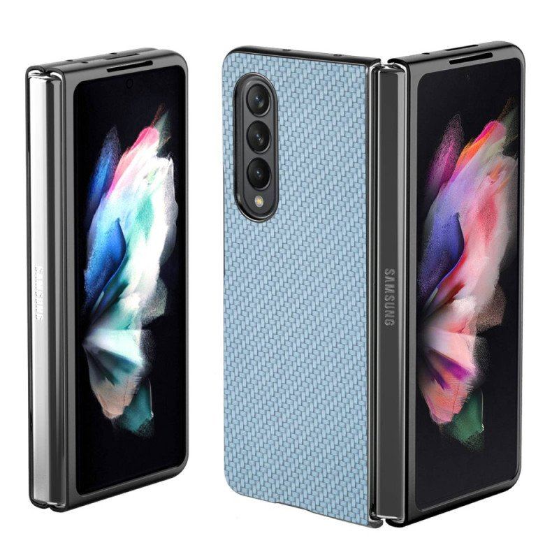 Etui do Samsung Galaxy Z Fold 4 Tkane Włókno Węglowe